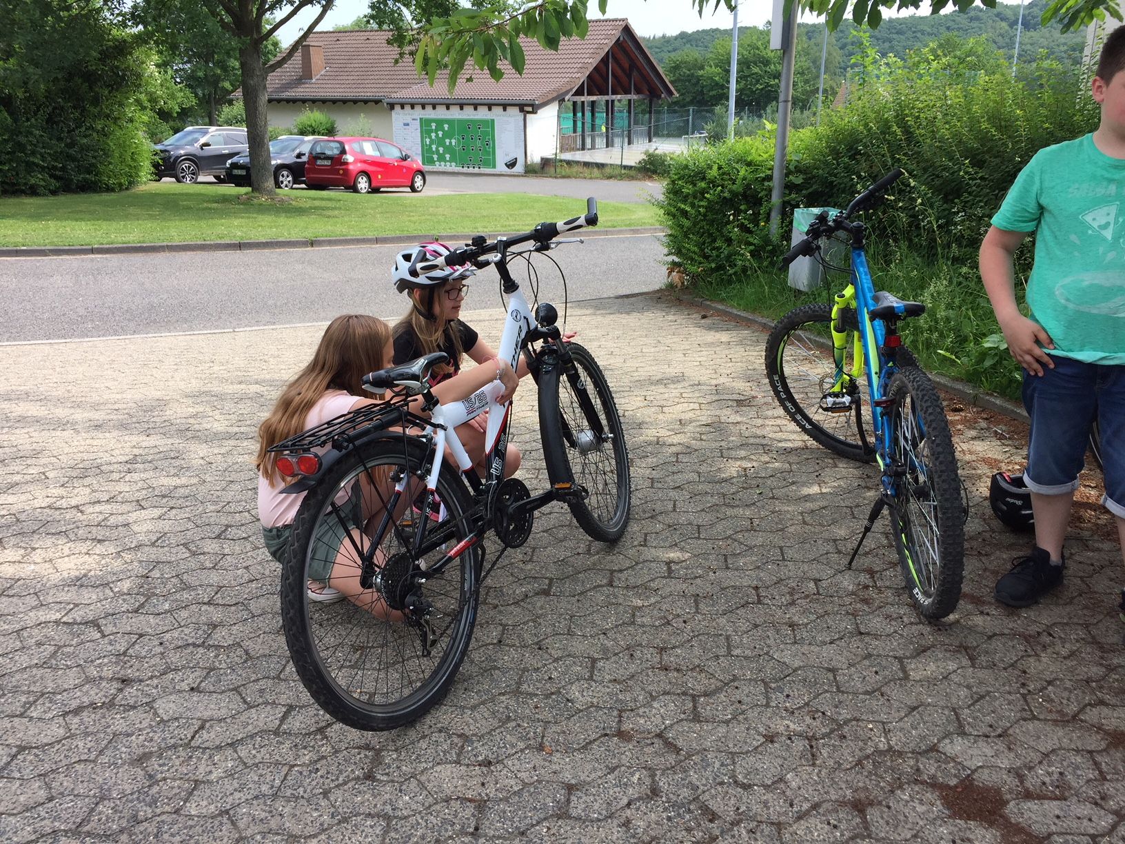 Fahrradcheck vor der Prüfung 2